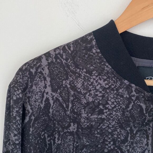 Rails Alina Snake Print Satin Bomber Jacket - Picture 5 of 10